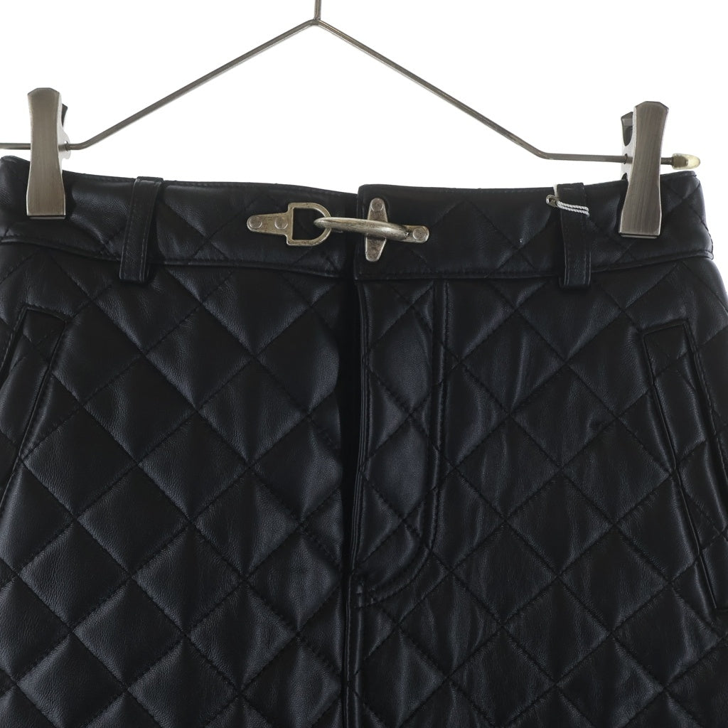 THUG CLUB(サグクラブ) Angels Quilted Short Skirt ショートスカート ブラック TC25SK2001 レディース