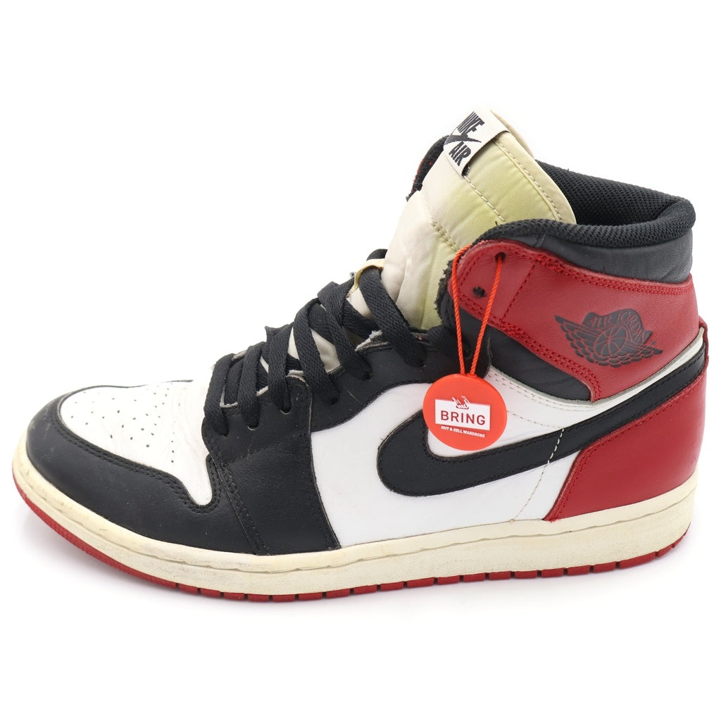 NIKE(ナイキ) 13年 AIR JORDAN1RETO HIGH OG エアジョーダン1 レトロ OG ハイカットスニーカー シューズ レッド 555088-184