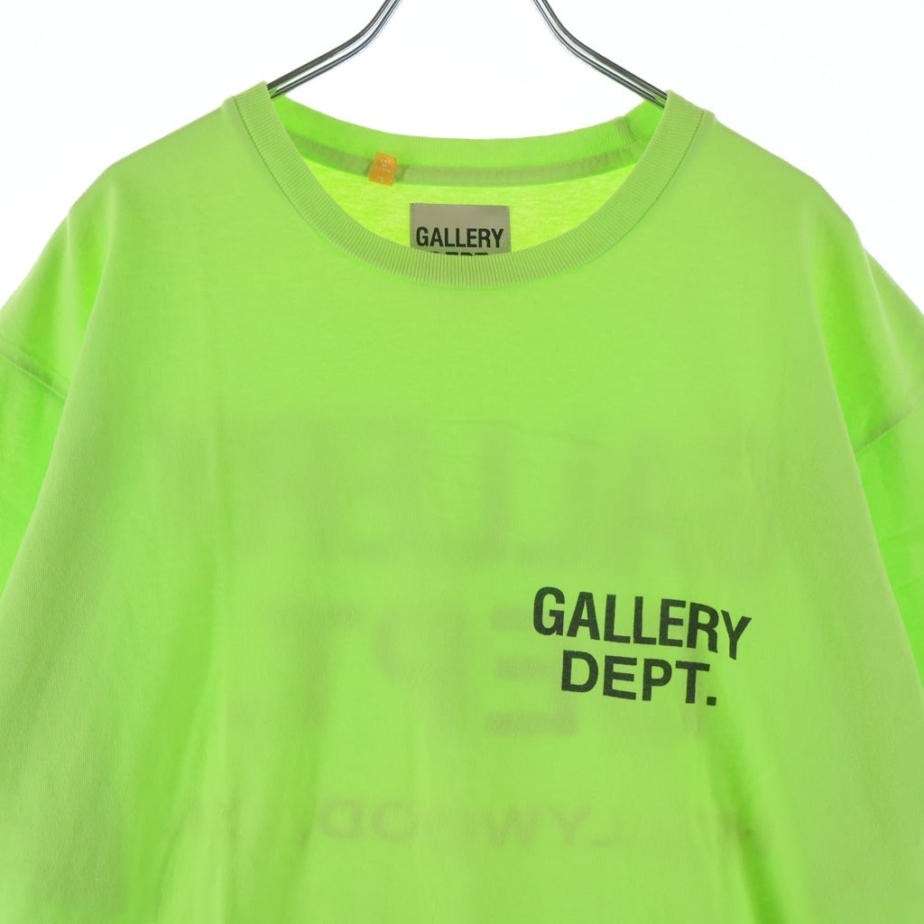 GALLERY DEPT.(ギャラリーデプト) Souvenir T-Shirt ロゴプリント半袖Tシャツ イエロー