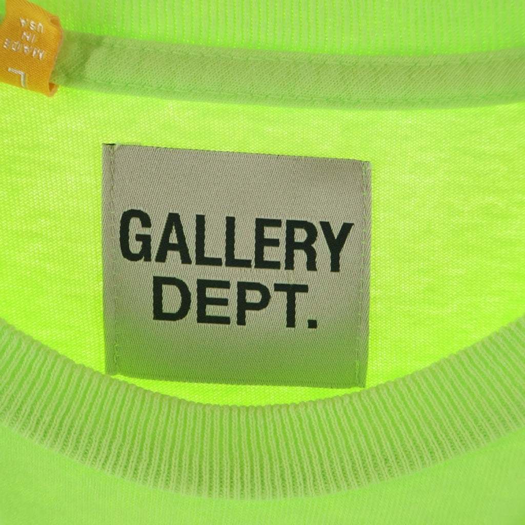 GALLERY DEPT.(ギャラリーデプト) Souvenir T-Shirt ロゴプリント半袖Tシャツ イエロー