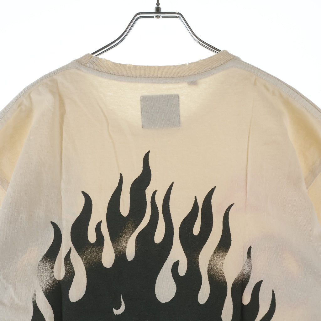 GALLERY DEPT.(ギャラリーデプト) スカルグラフィックプリント 半袖Tシャツ カットソー ホワイト