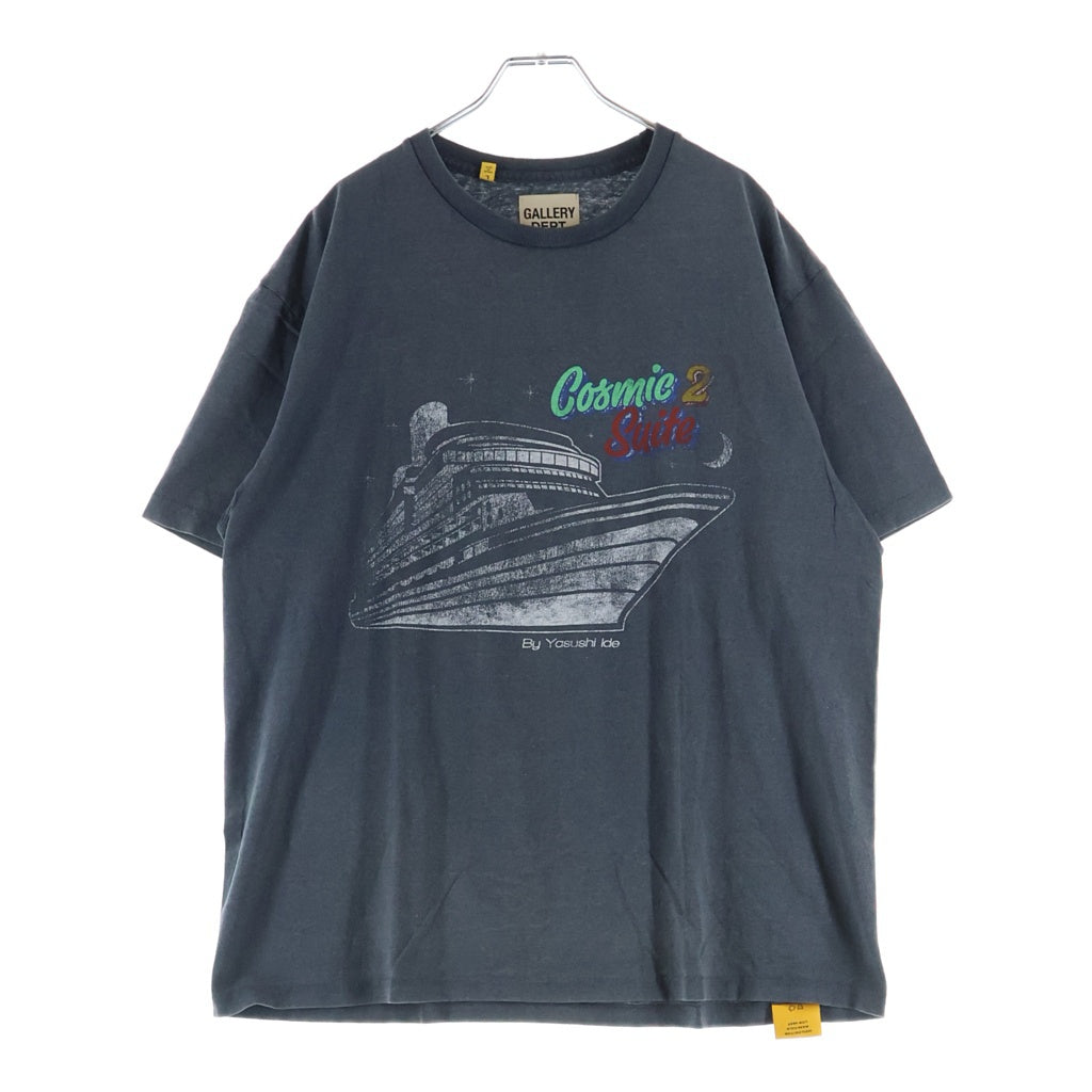 GALLERY DEPT.(ギャラリーデプト) 22SS ×Yasushi lde ヤスシイダ グラフィックプリント半袖Tシャツ カットソー ブラック