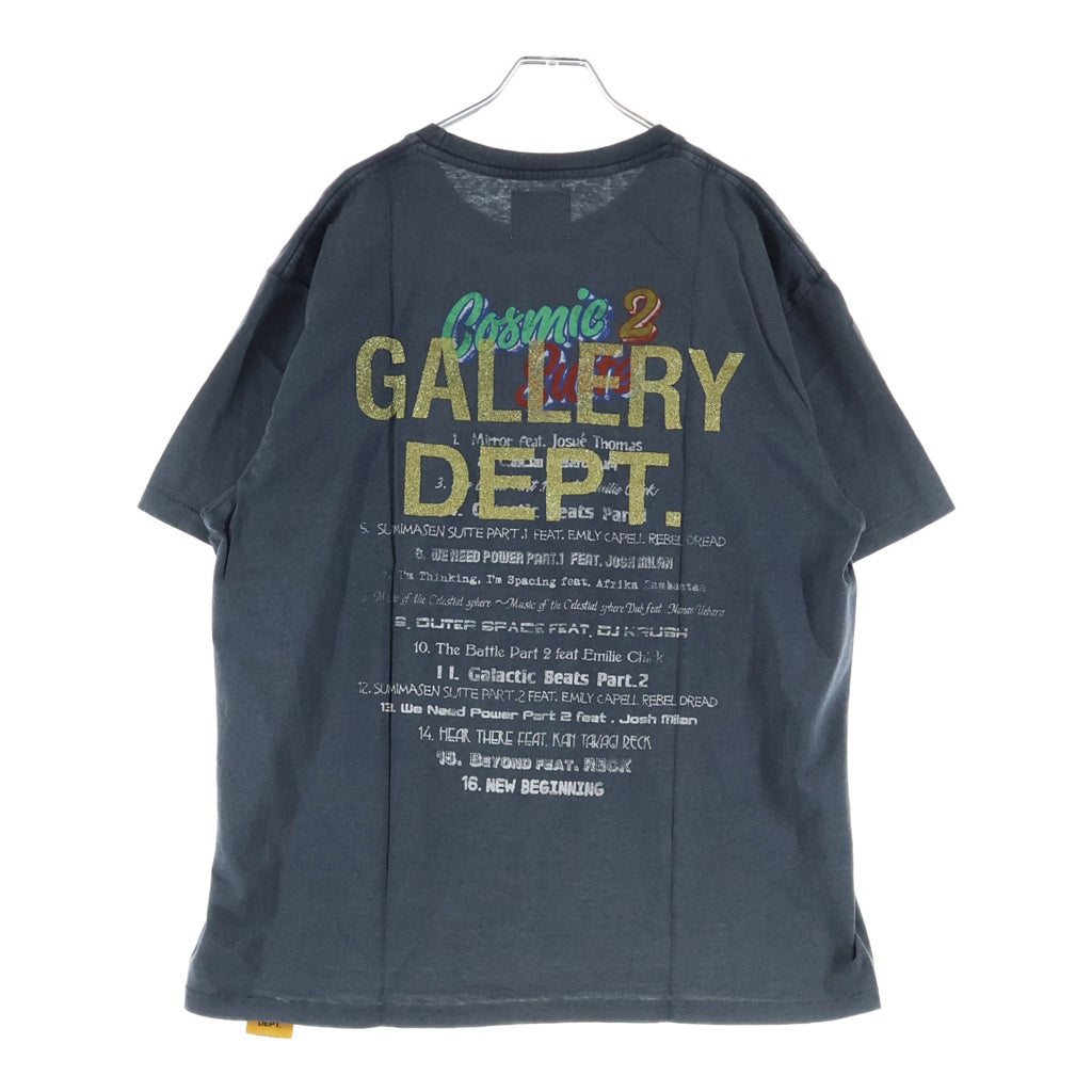 GALLERY DEPT.(ギャラリーデプト) 22SS ×Yasushi lde ヤスシイダ グラフィックプリント半袖Tシャツ カットソー ブラック