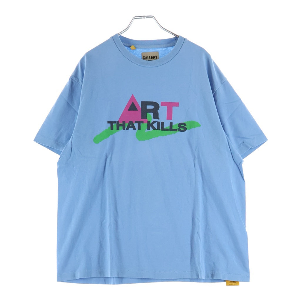 GALLERY DEPT.(ギャラリーデプト) ART THAT KILLS グラフィックプリント半袖Tシャツ カットソー ブルー