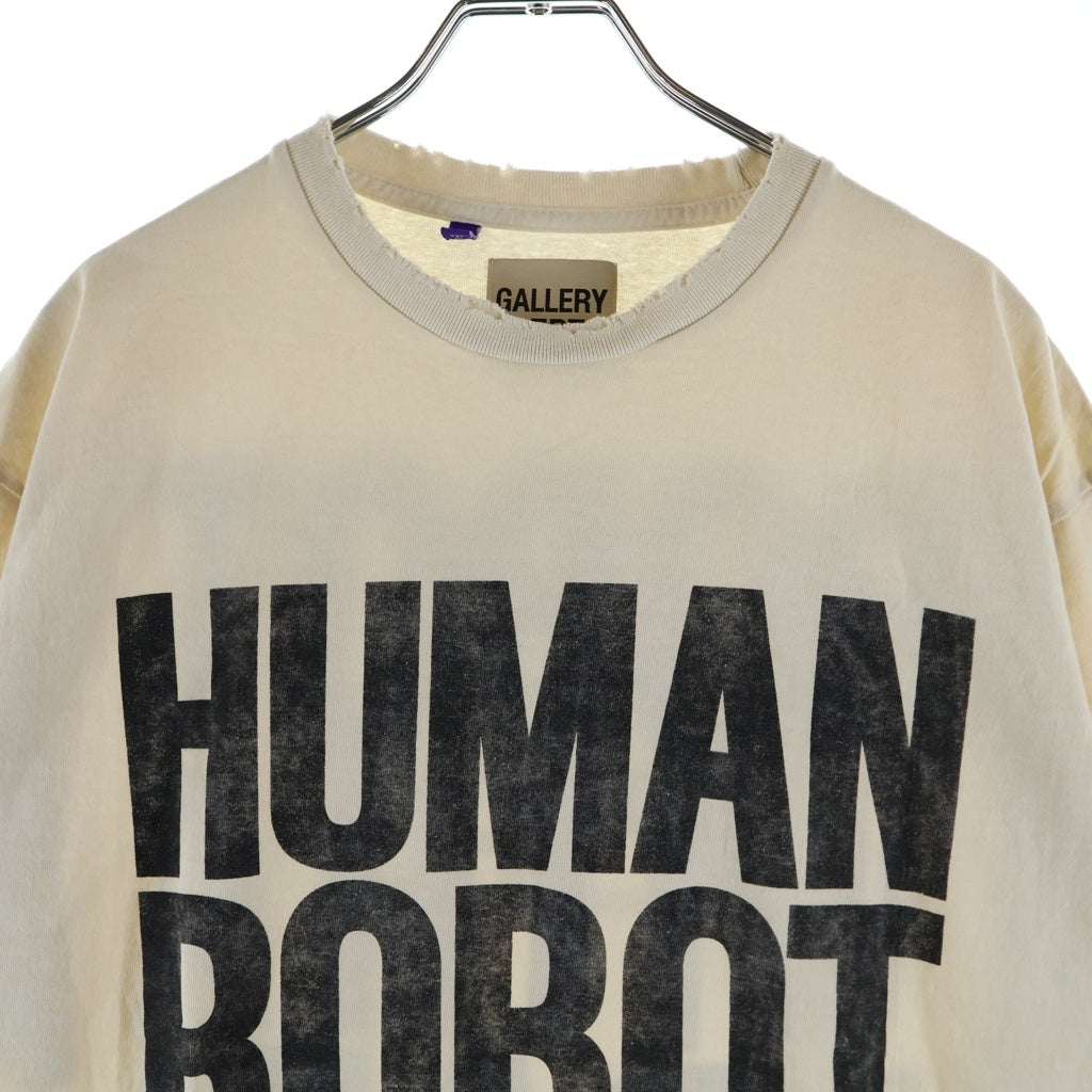 GALLERY DEPT.(ギャラリーデプト) 23SS Robot Brain Tee 文字グラフィックプリント半袖Tシャツ カットソー ホワイト