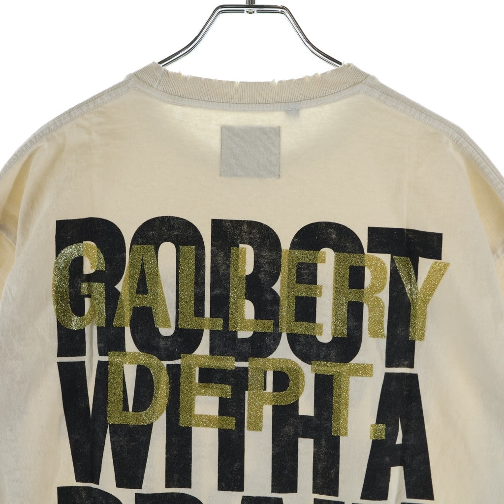 GALLERY DEPT.(ギャラリーデプト) 23SS Robot Brain Tee 文字グラフィックプリント半袖Tシャツ カットソー ホワイト
