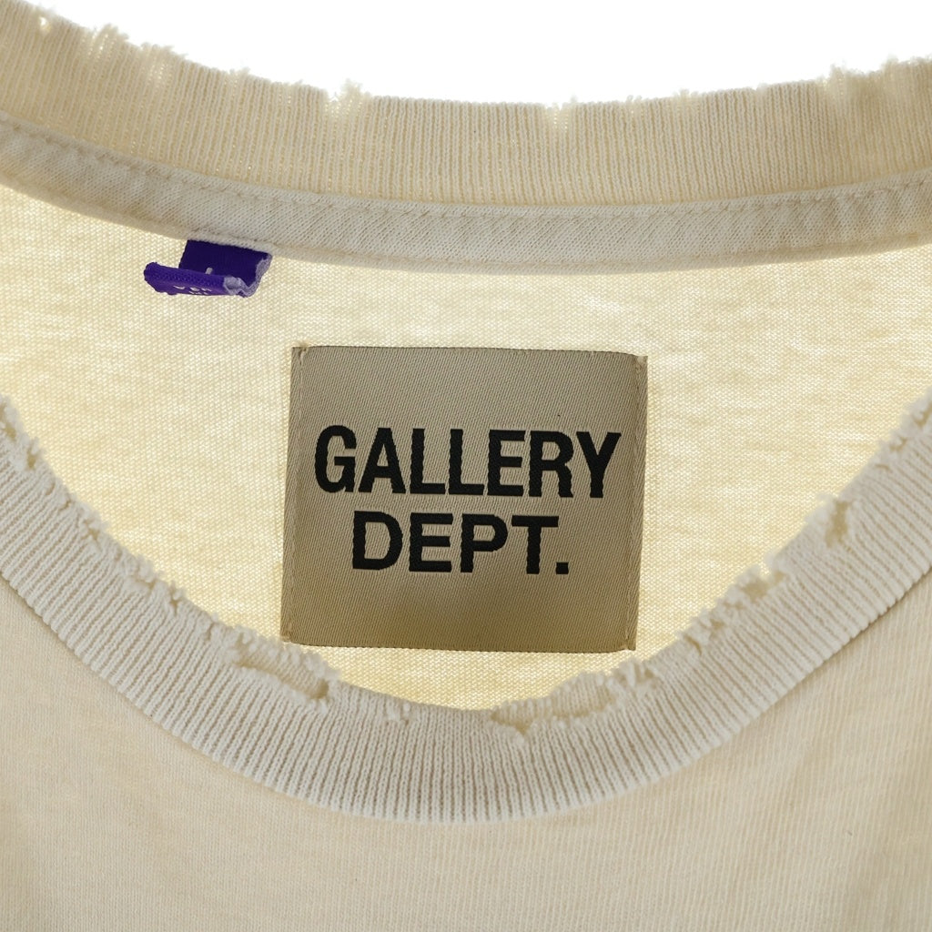 GALLERY DEPT.(ギャラリーデプト) 23SS Robot Brain Tee 文字グラフィックプリント半袖Tシャツ カットソー ホワイト