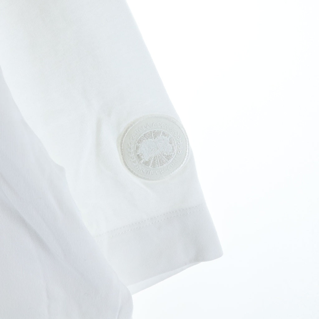 CANADA GOOSE(カナダグース) Gladstone Relaxed T-Shirt グラッドストーン コットンクルーネック半袖Tシャツ ホワイト 1401MW