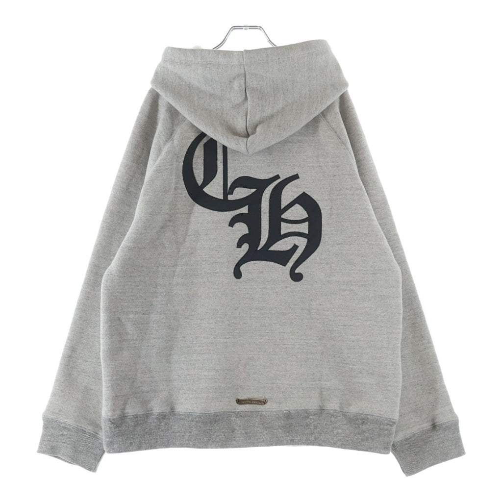 CHROME HEARTS(クロムハーツ) 7‐11 Y NOT Cemetery Cross Applique Embroidery Hoodie ワイノット セメタリークロス アップリケ刺繍 プルオーバーパーカー グレー