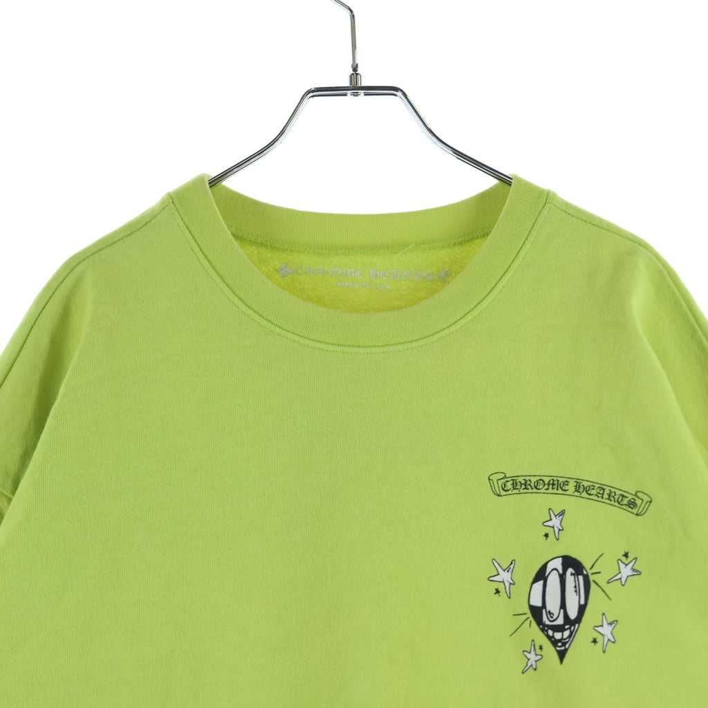 CHROME HEARTS(クロムハーツ) 22AW MATTY BOY PPO HRDWR GRN マッティボーイ プリント クルーネック 長袖Tシャツ イエロー