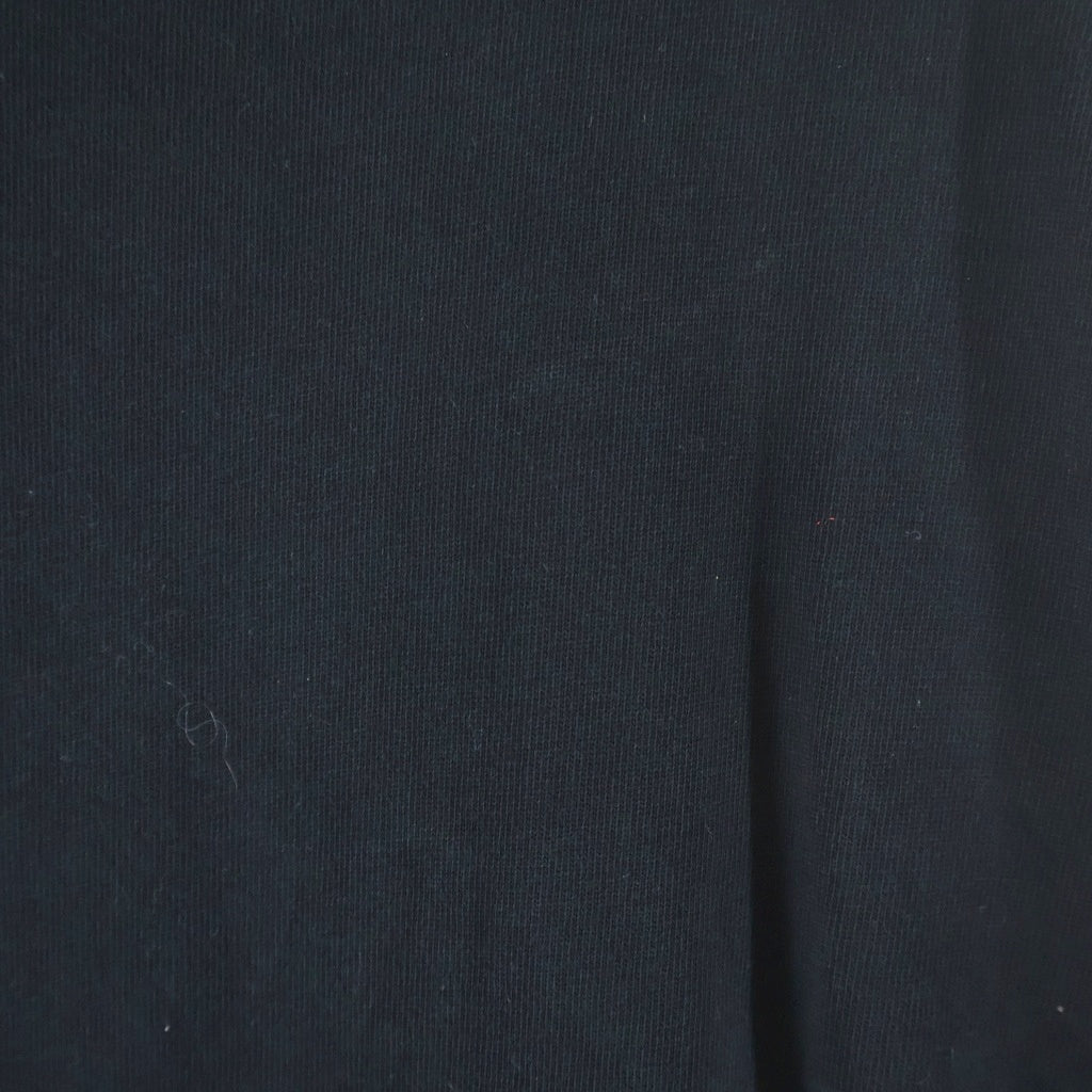 HERON PRESTON(ヘロンプレストン) 18SS ロゴ刺繍モックネック 長袖Tシャツ カットソー ブラック HMAB001S18600010