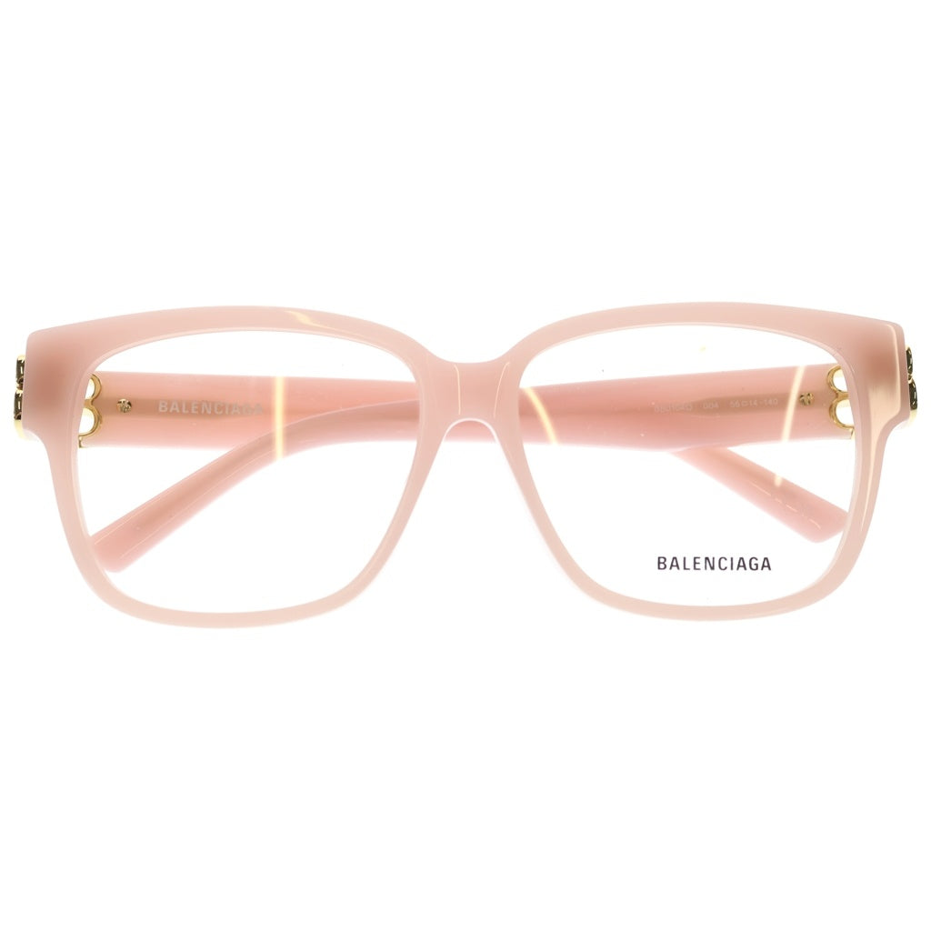 BALENCIAGA(バレンシアガ) スクエア サングラス サイドBBロゴ アイウェア 眼鏡 ピンク BB0104O