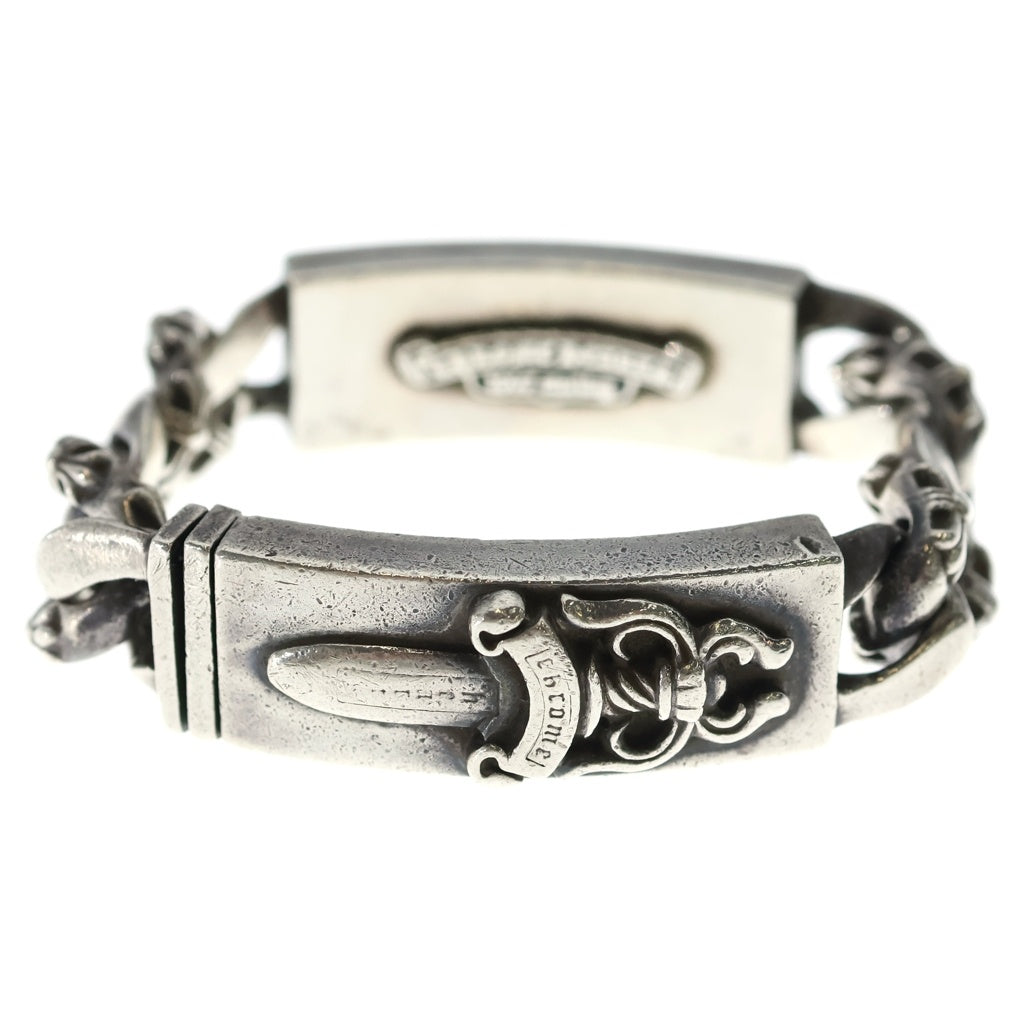 CHROME HEARTS(クロムハーツ) ID DBL FLRL DGGR FANCY ダブルID フローラルダガー ファンシー ブレスレット シルバー