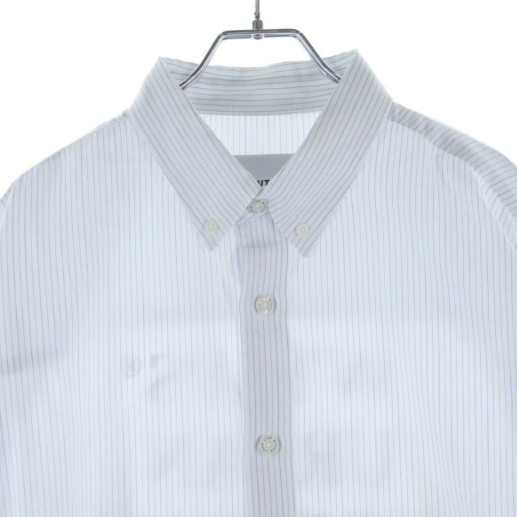 WTAPS(ダブルタップス) 26SS COTTON HERRINGBONE TEXTILE 襟付きコットンヘリボーンシャツ ブルー 261TQDT-SHM03