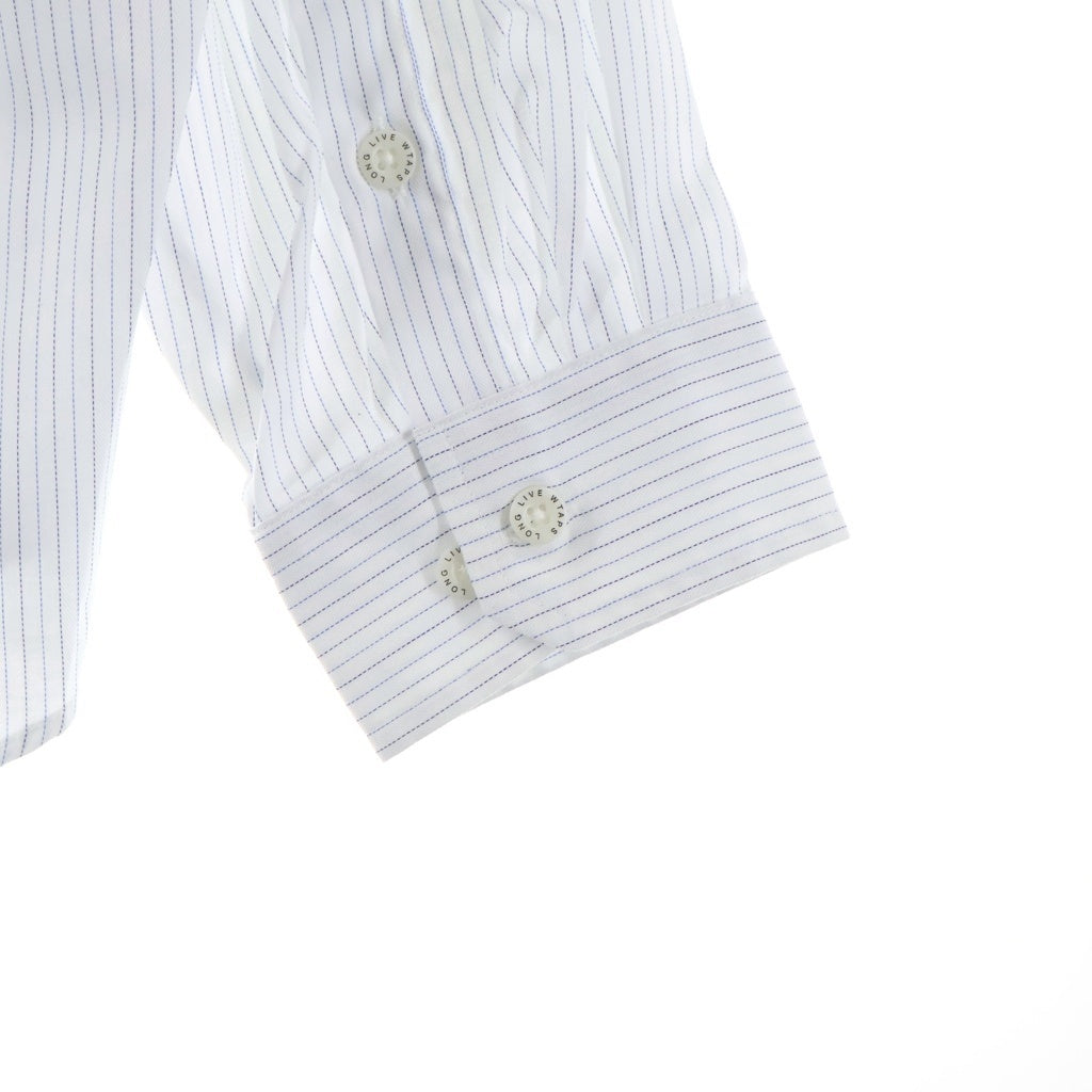 WTAPS(ダブルタップス) 26SS COTTON HERRINGBONE TEXTILE 襟付きコットンヘリボーンシャツ ブルー 261TQDT-SHM03