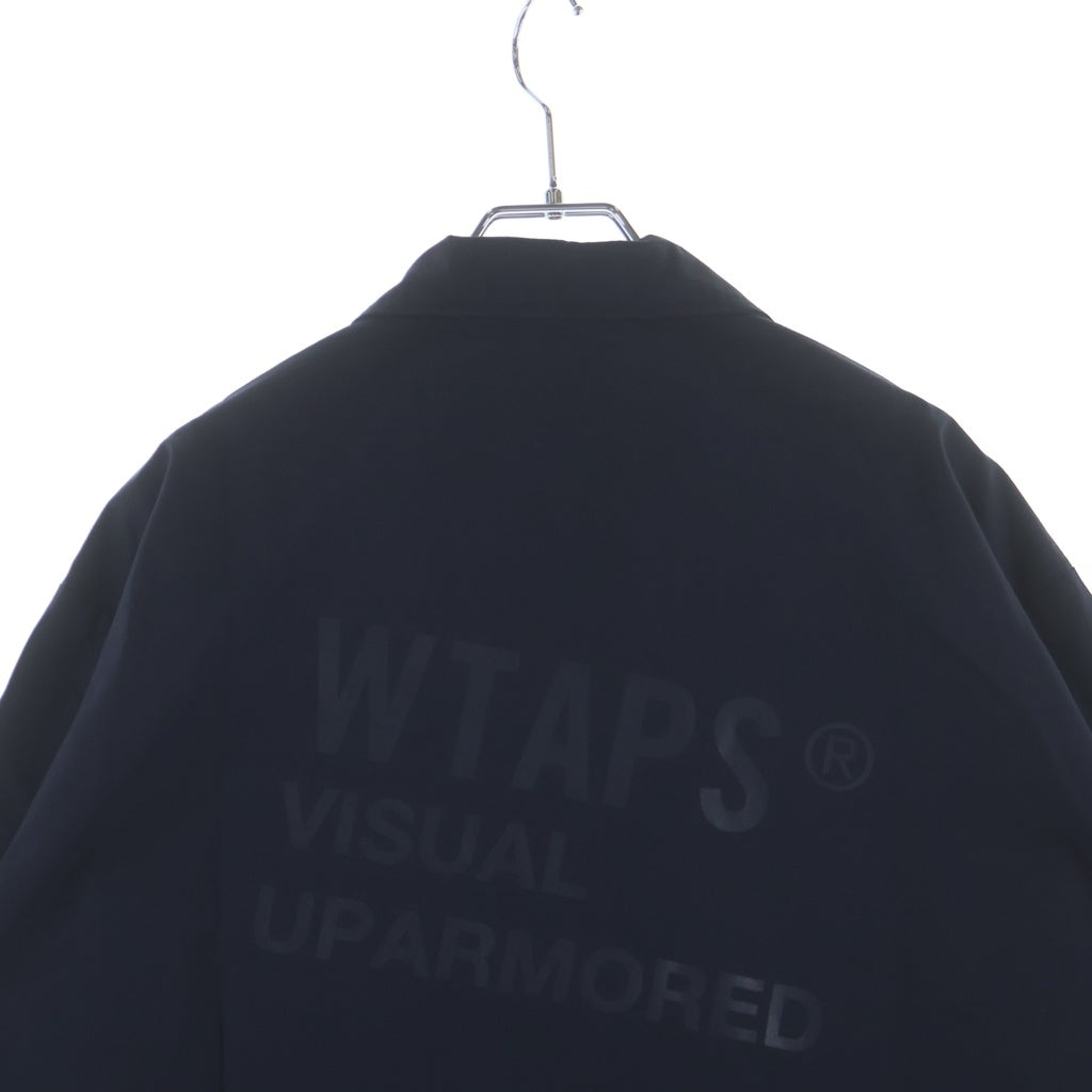 WTAPS(ダブルタップス) 26SS NYCO WEATHER CORDURA ボタンアップ 襟付きコットンジャケット ネイビー 261WVDT-SHM02