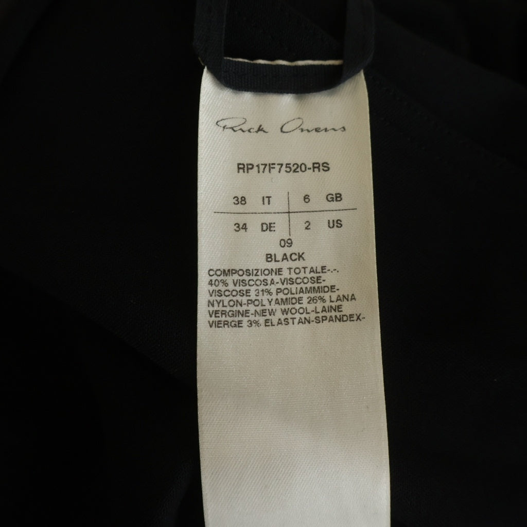 Rick Owens(リックオウエンス) 17AW GLITTER ジップアップ ワンピース ブラック レディース RP17F7520-RS