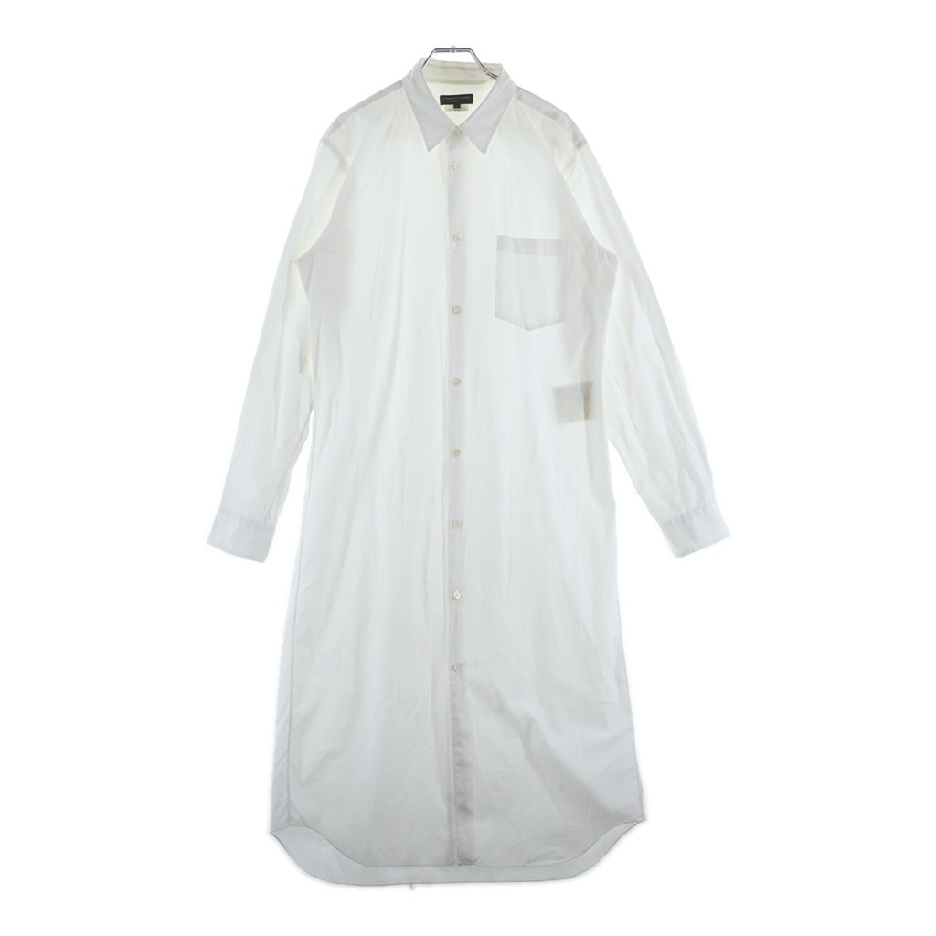 COMME des GARCONS HOMME PLUS(コムデギャルソンオムプリュス) 17AW ボタンアップ 襟付きロング長袖シャツ ホワイト PS-B040