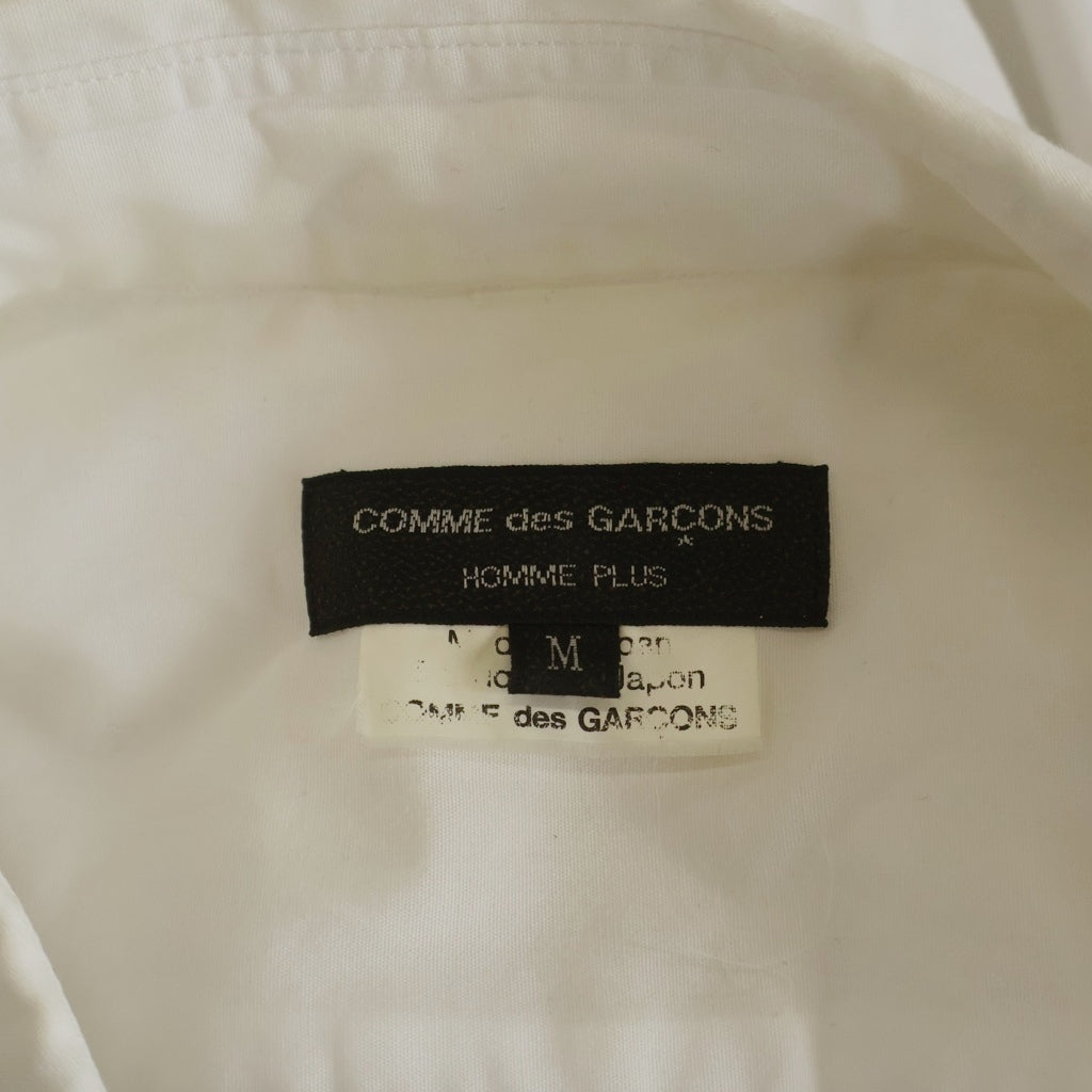 COMME des GARCONS HOMME PLUS(コムデギャルソンオムプリュス) 17AW ボタンアップ 襟付きロング長袖シャツ ホワイト PS-B040