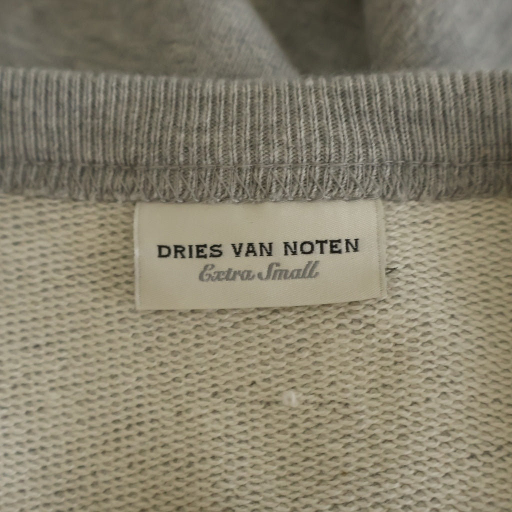 DRIES VAN NOTEN(ドリスヴァンノッテン) バックギャザー プルオーバースウェットトレーナー グレー レディース