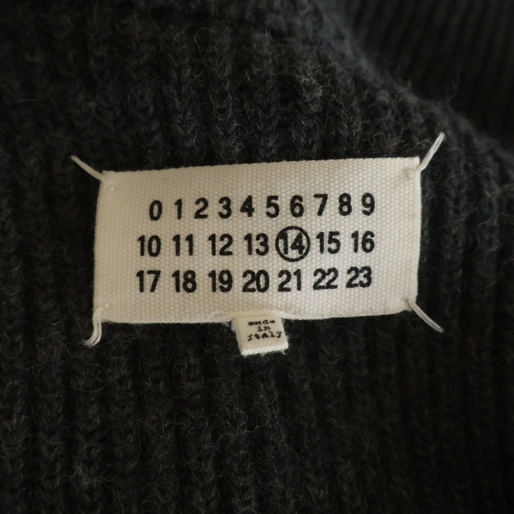 Maison Margiela(メゾンマルジェラ) 19AW ドライバーズニットポンチョ グレー S50TH0007 S16769