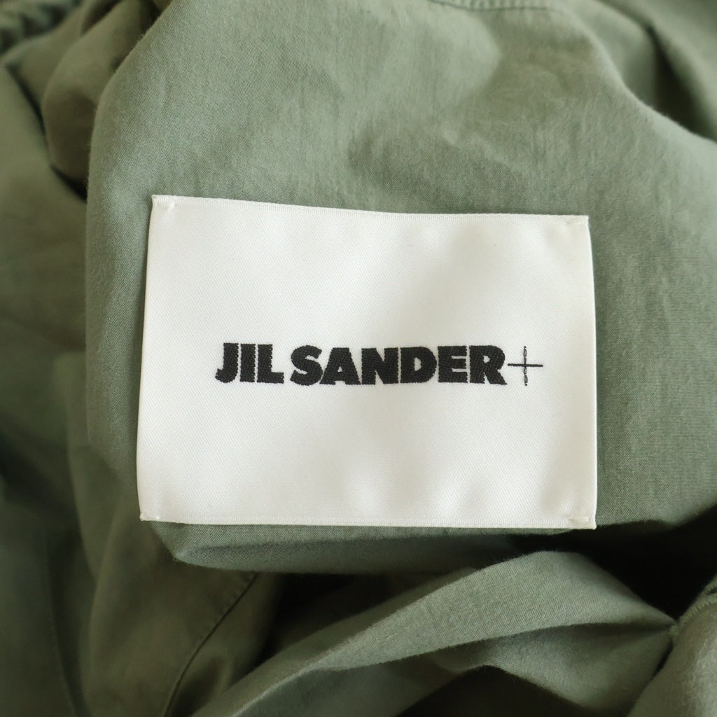JIL SANDER +(ジルサンダープラス) 23SS ボタンアップ フーデットコットンジャケット カーキ J47DL0107