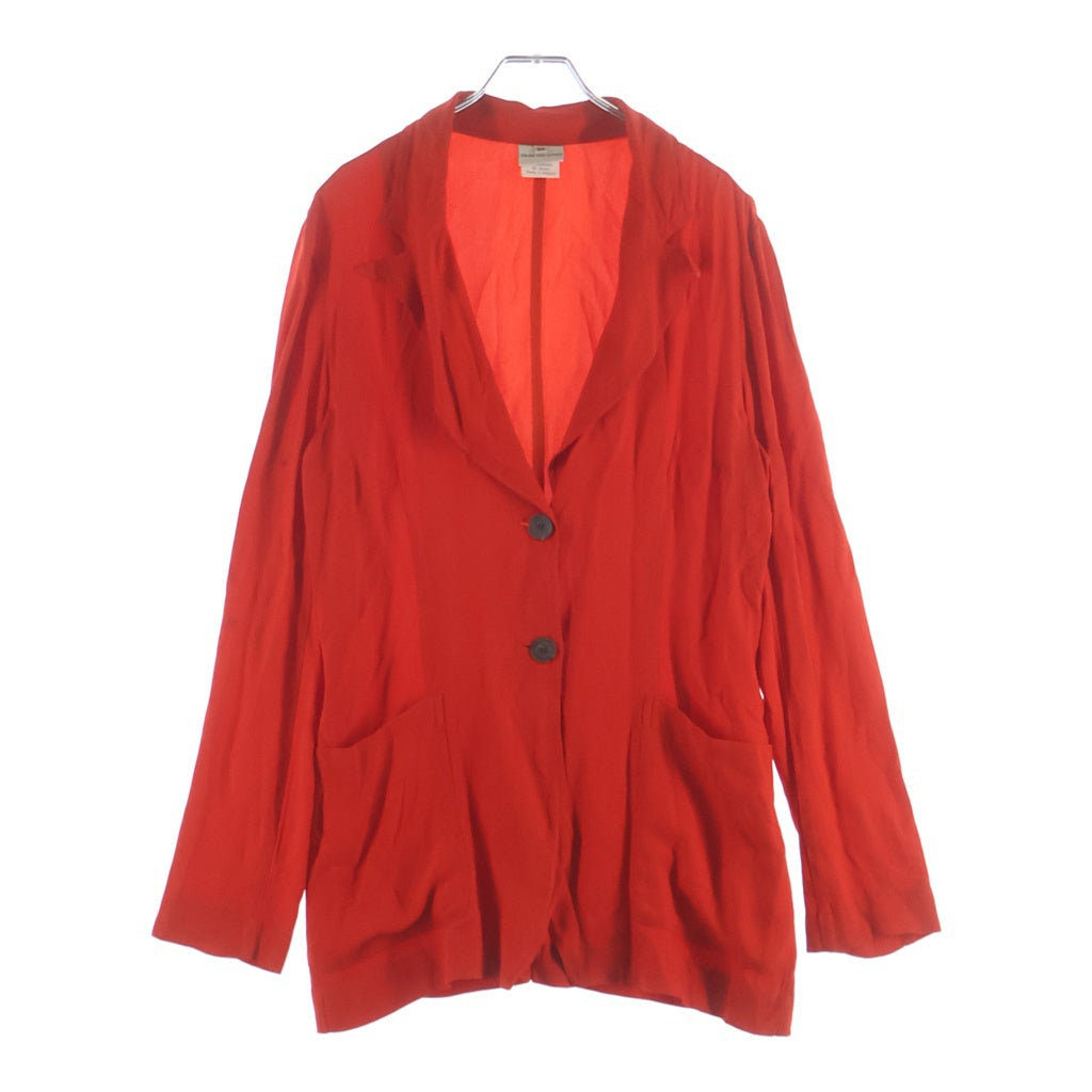 DRIES VAN NOTEN(ドリスヴァンノッテン) 2Bテーラードシャツジャケット レッド レディース