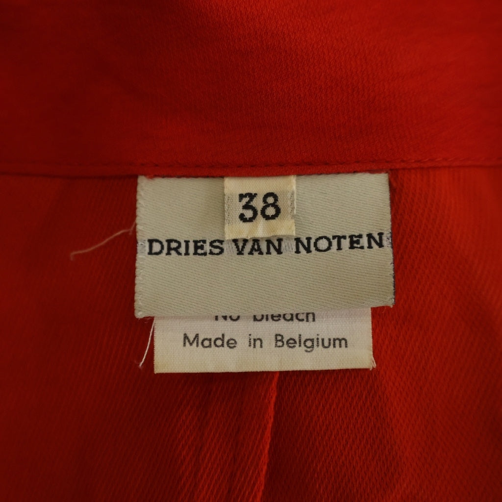 DRIES VAN NOTEN(ドリスヴァンノッテン) 2Bテーラードシャツジャケット レッド レディース