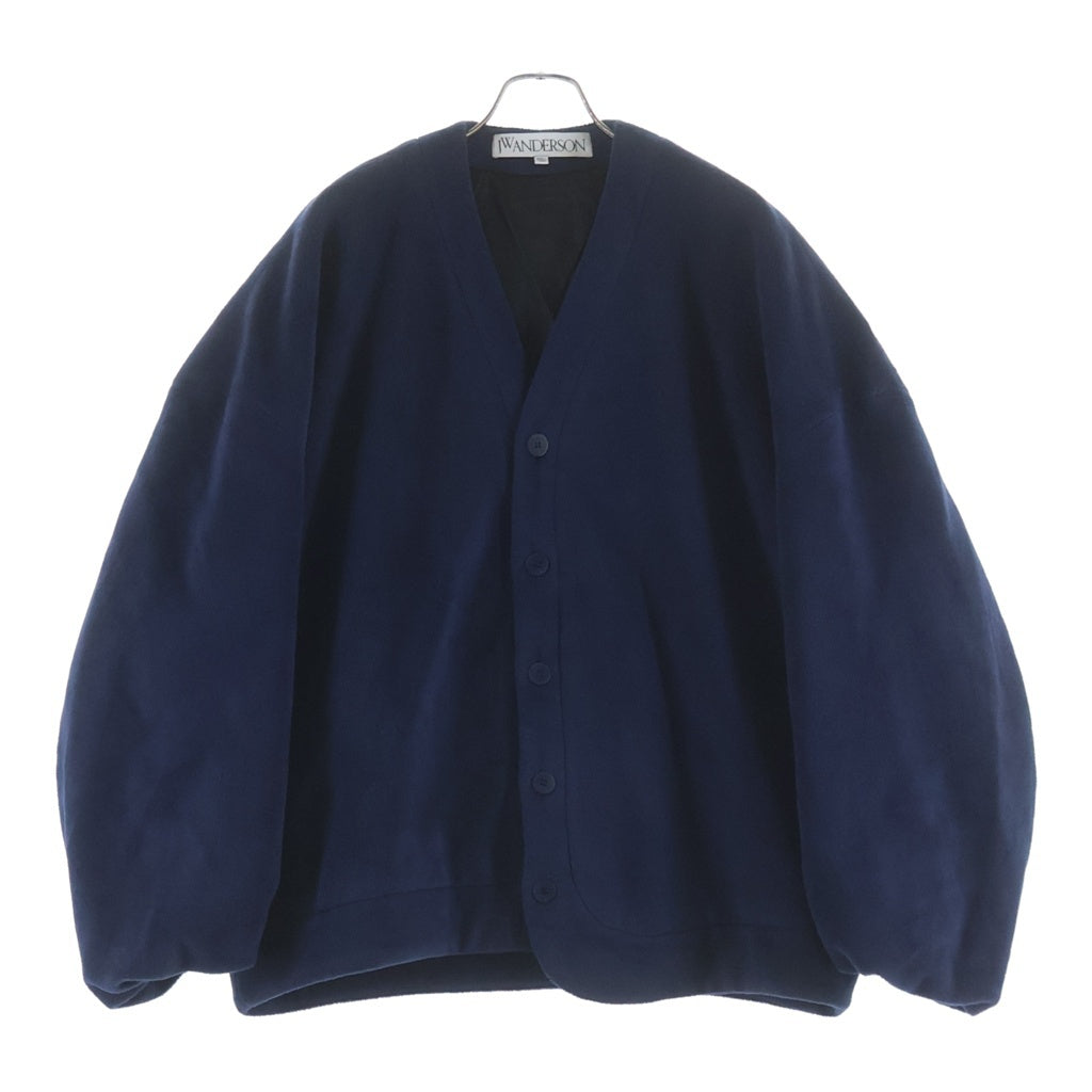 J.W.ANDERSON(ジェー ダブリュー アンダーソン) 24AW オーバーサイズVネックカーディガン ブルー JW0177PG1604898