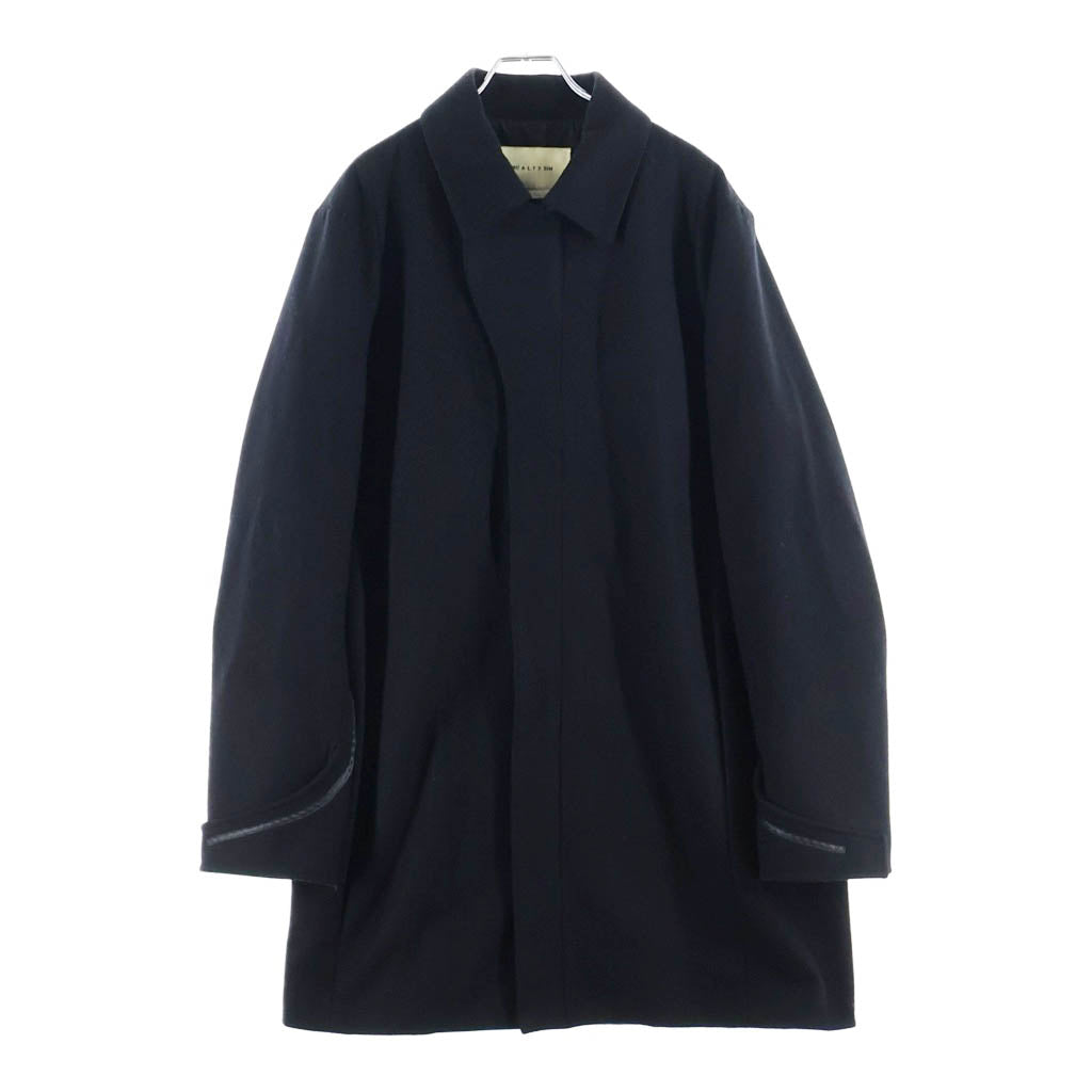 1017 ALYX 9SM(アリクス) Tailored Felt Coat ステンカラーコート ブラック 48