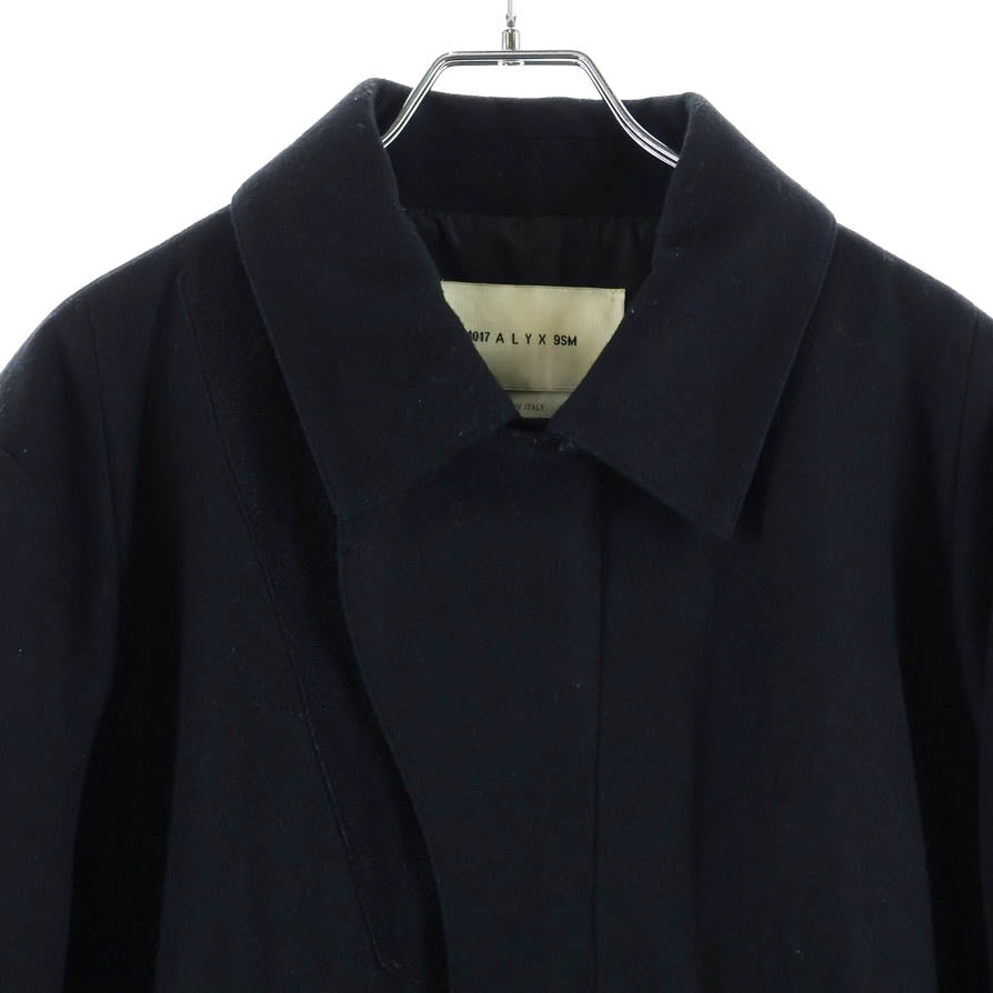 1017 ALYX 9SM(アリクス) Tailored Felt Coat ステンカラーコート ブラック 48