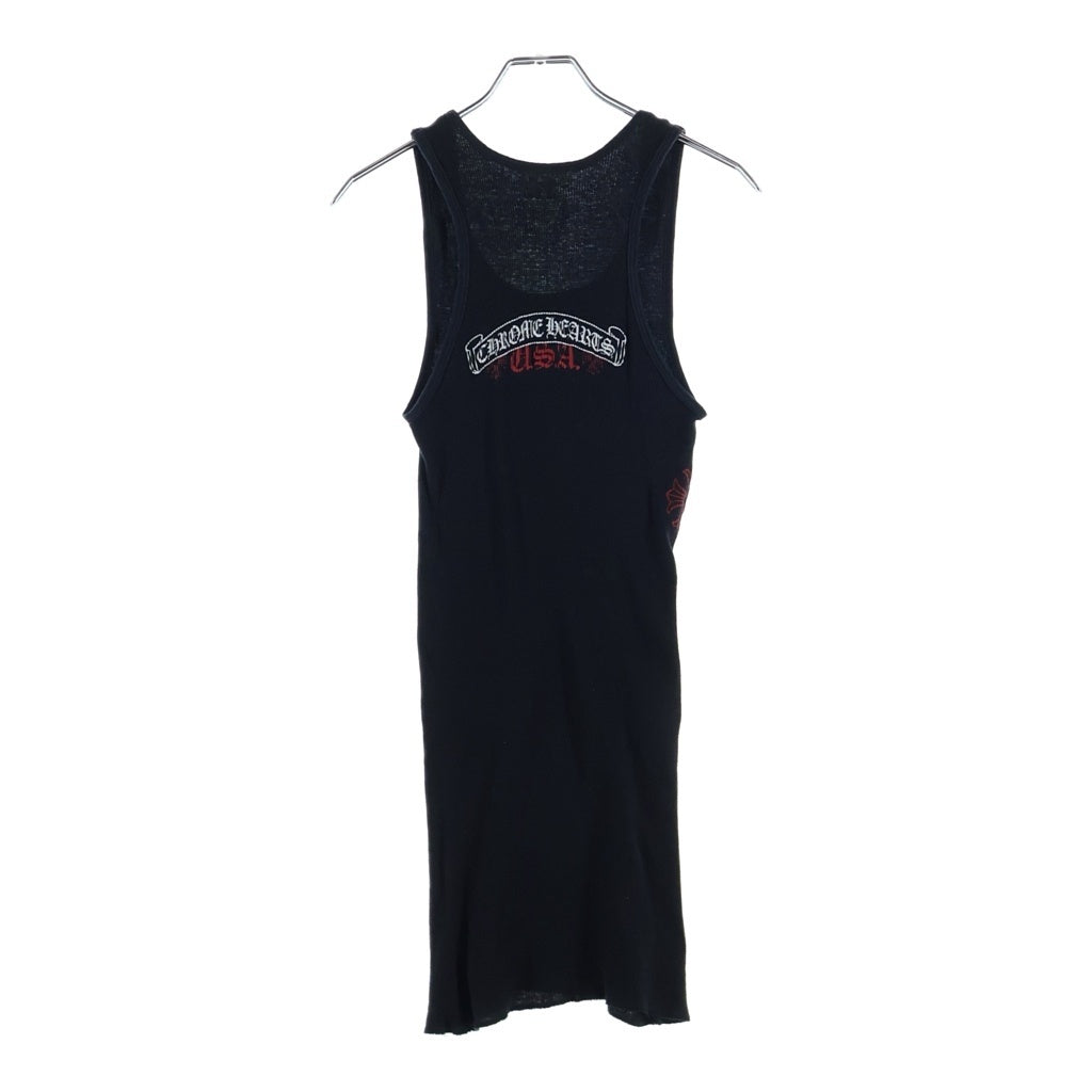 CHROME HEARTS(クロムハーツ) OLD SCRL LOGO TANK スクロール ロゴ タンクトップ ノースリーブ ブラック