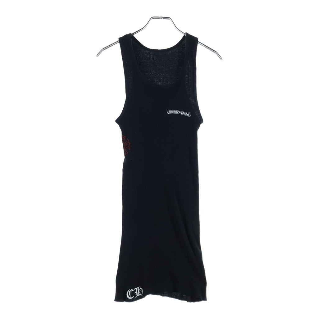 CHROME HEARTS(クロムハーツ) OLD SCRL LOGO TANK スクロール ロゴ タンクトップ ノースリーブ ブラック