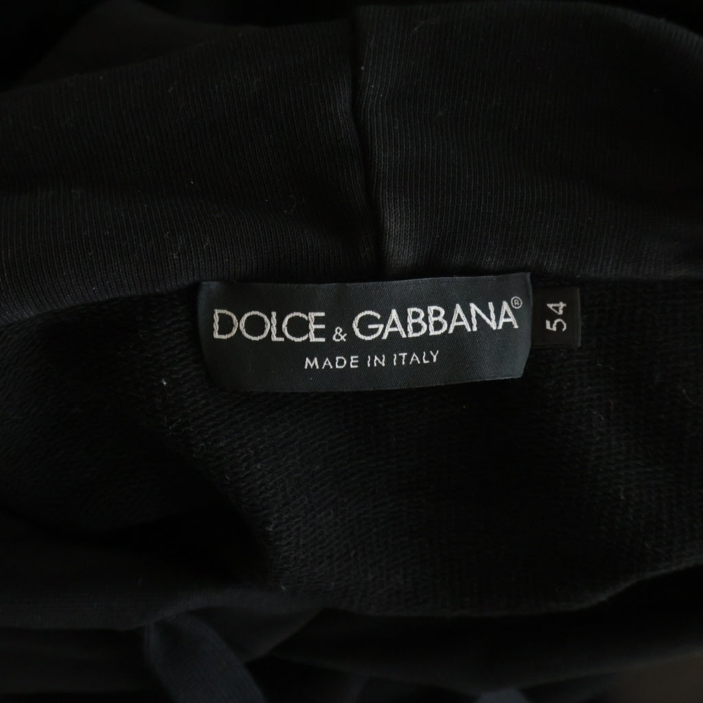 DOLCE & GABBANA(ドルチェアンドガッバーナ) ロゴデザインプルオーバーパーカー ブラック G9ZU0Z G7O2S