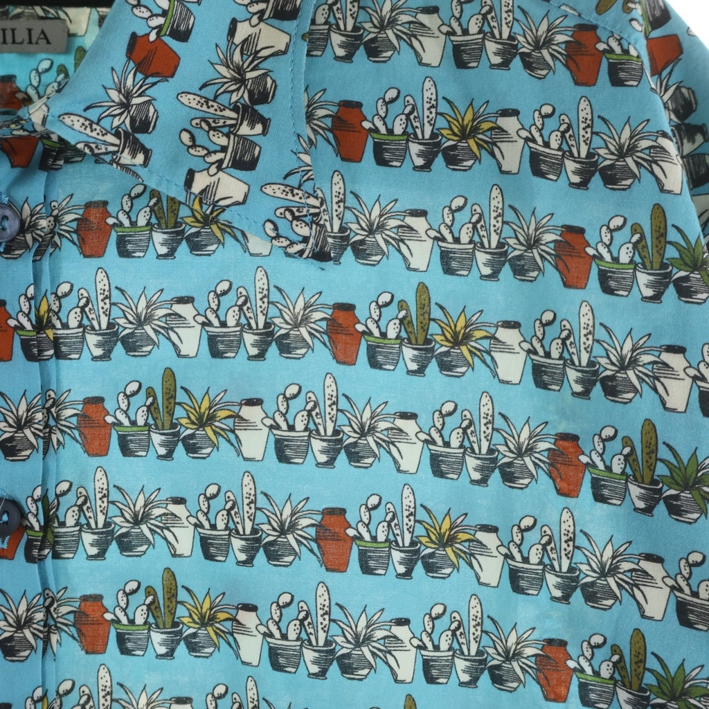 DOLCE & GABBANA(ドルチェアンドガッバーナ) フラワー総柄 ボタンアップ襟付き長袖シャツ マルチカラー G5CE5T FSECK