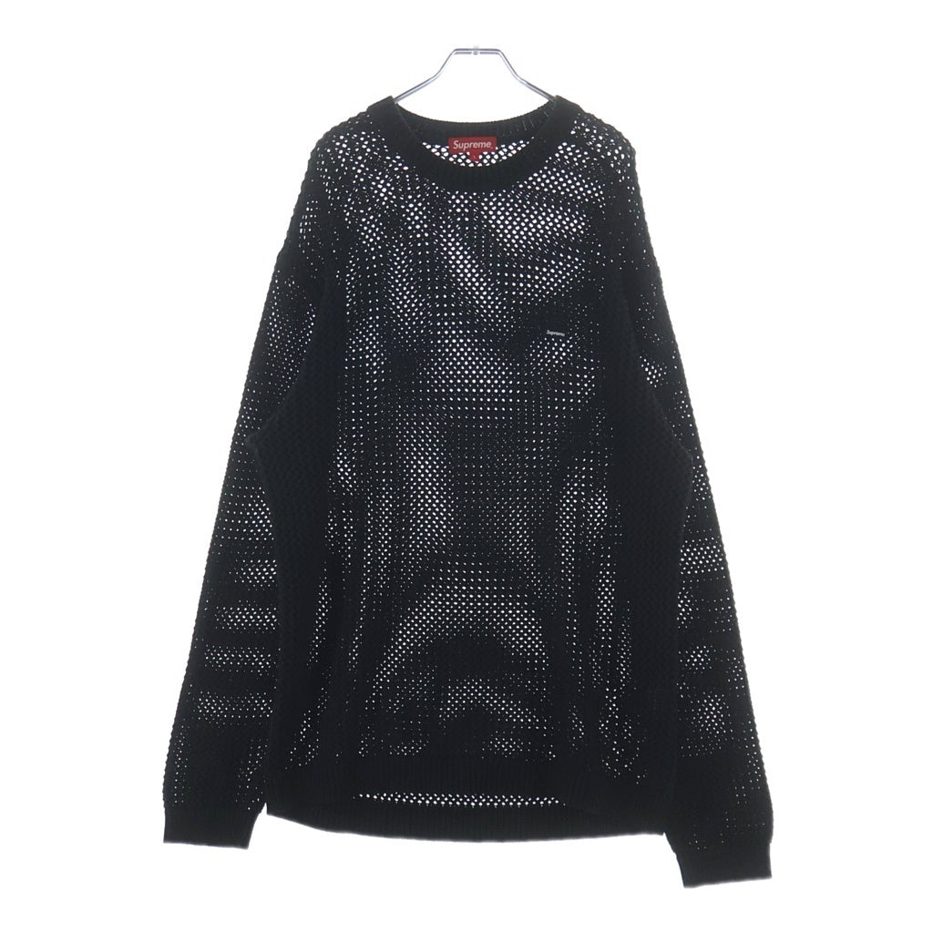 SUPREME(シュプリーム) 22SS Open Knit Small Box Sweater オープンニット スモールボックス スウェット ブラック