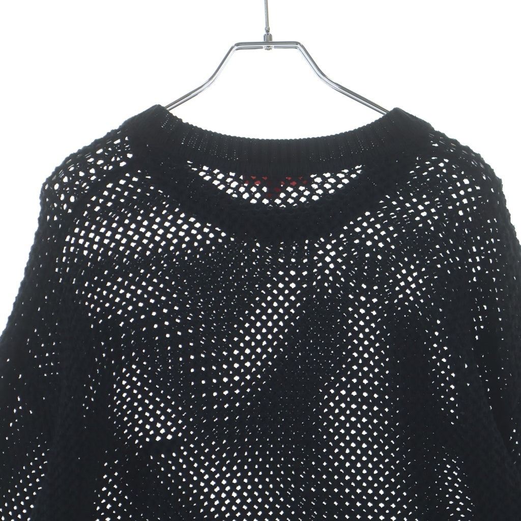 SUPREME(シュプリーム) 22SS Open Knit Small Box Sweater オープンニット スモールボックス スウェット ブラック
