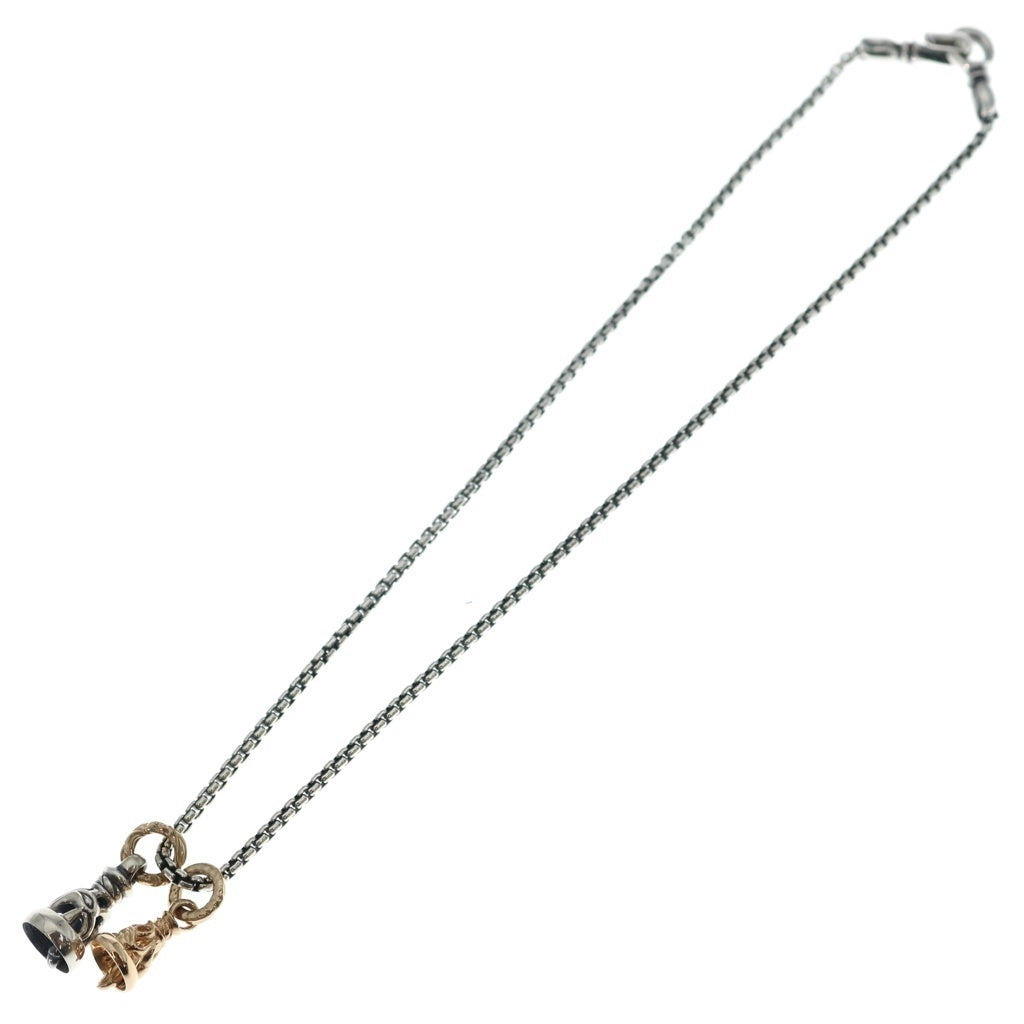LONE ONES(ロンワンズ) カスタム クレーンベル・エクストラスモール ペンダントトップ 18K ピンクゴールド ドーヴベルエクストラスモール メイティングフライト フックボックスチェーン