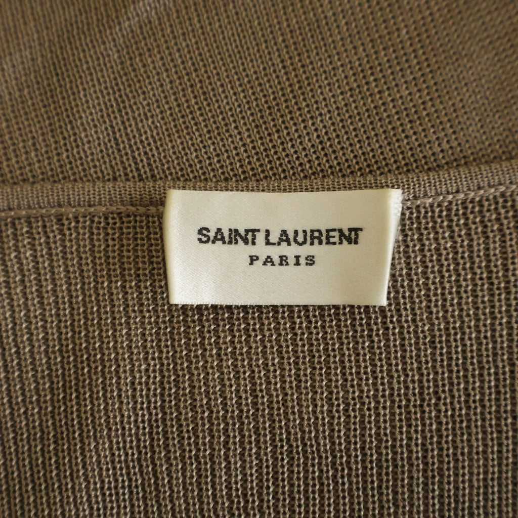 SAINT LAURENT PARIS(サンローランパリ) リップディティール ビスコースクロップトップスレディース ベージュ Y76BM2832