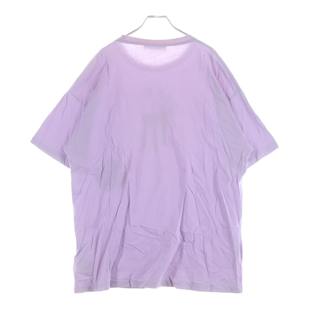 RAF SIMONS(ラフシモンズ) Question Everything T-shirt フロントグラフィック缶バッチ付き 半袖Tシャツ カットソー パープル 918214
