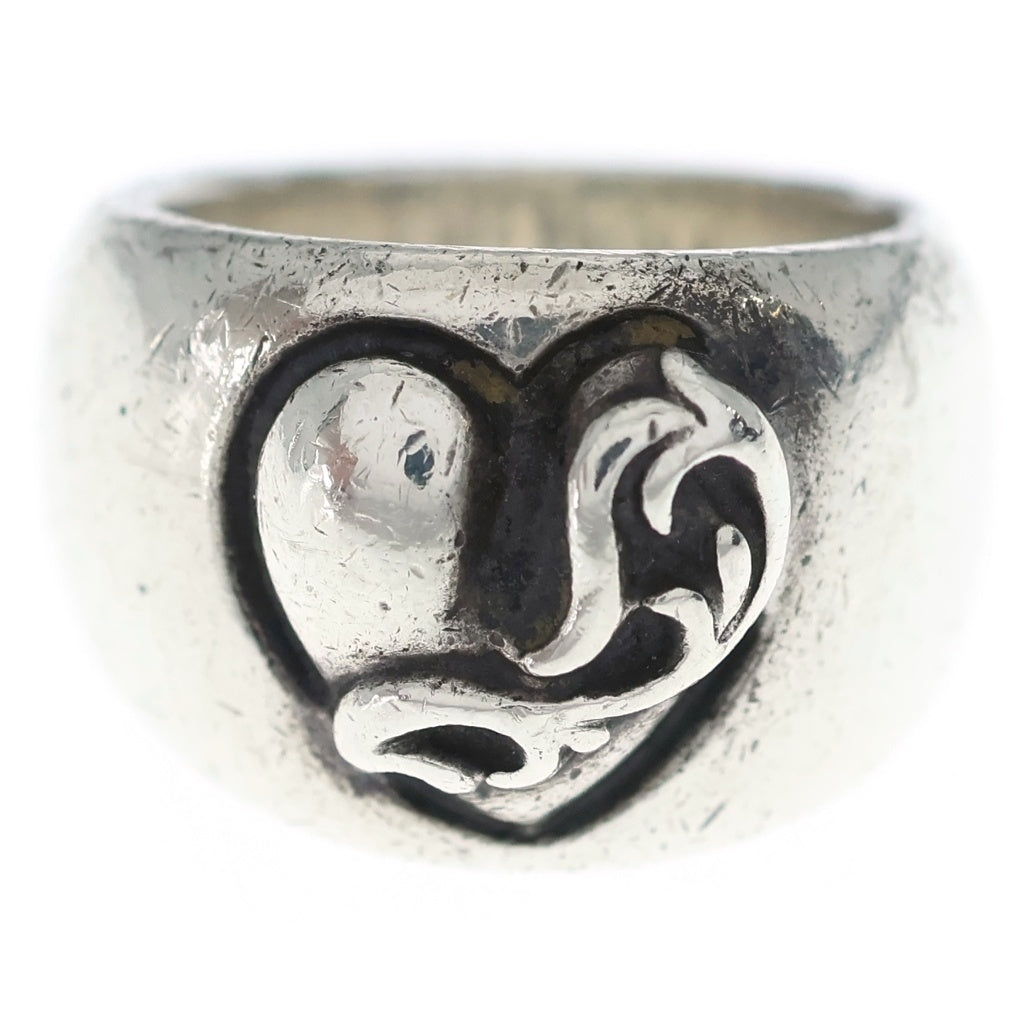 CHROME HEARTS(クロムハーツ) HEART IN BAND ハートインバンドリング シルバー