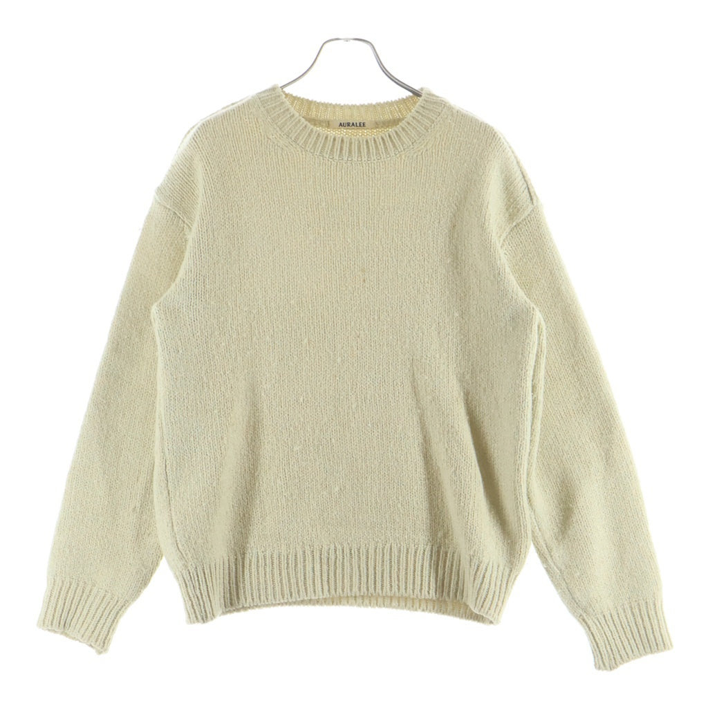 AURALEE(オーラリー) SUPER KID MOHAIR KNIT スーパー キッド モヘア ニット セーター グリーン A23AP02MK