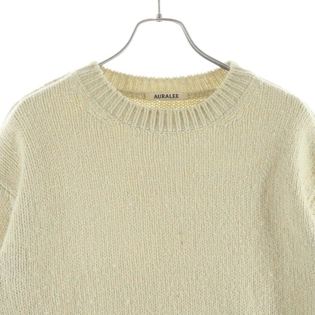 AURALEE(オーラリー) SUPER KID MOHAIR KNIT スーパー キッド モヘア ニット セーター グリーン A23AP02MK