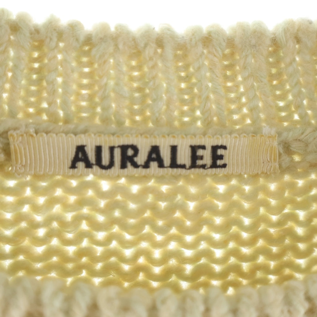 AURALEE(オーラリー) SUPER KID MOHAIR KNIT スーパー キッド モヘア ニット セーター グリーン A23AP02MK