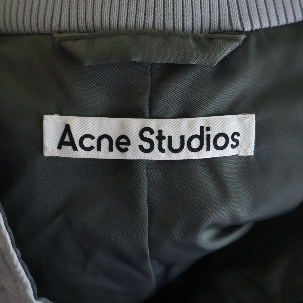 Acne Studios(アクネ ストゥディオズ) 23AW BONBER JACKET ジップアップ ボンバージャケット グレー FN-WN-OUTW000883