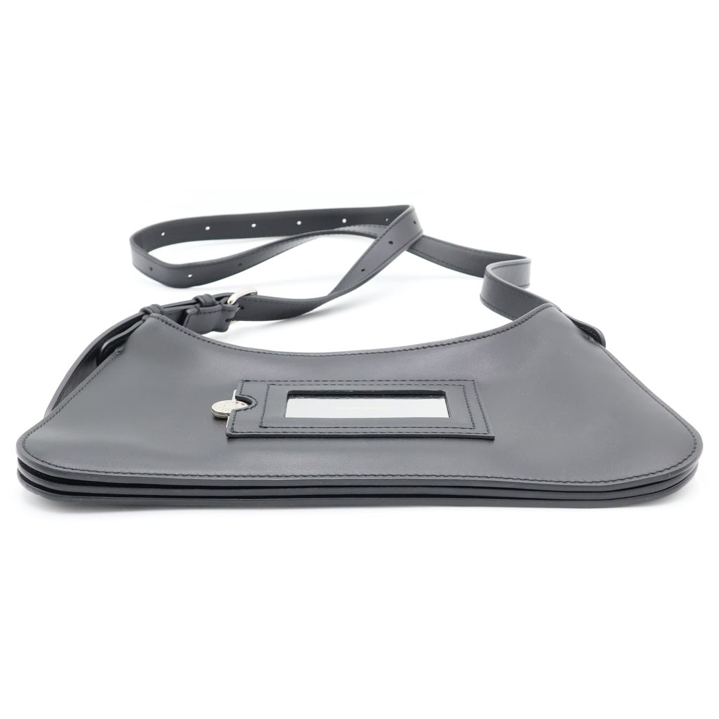 Acne Studios(アクネ ストゥディオズ) PLATT MINI R プラットミニ レザーショルダーバック ブラック レディース