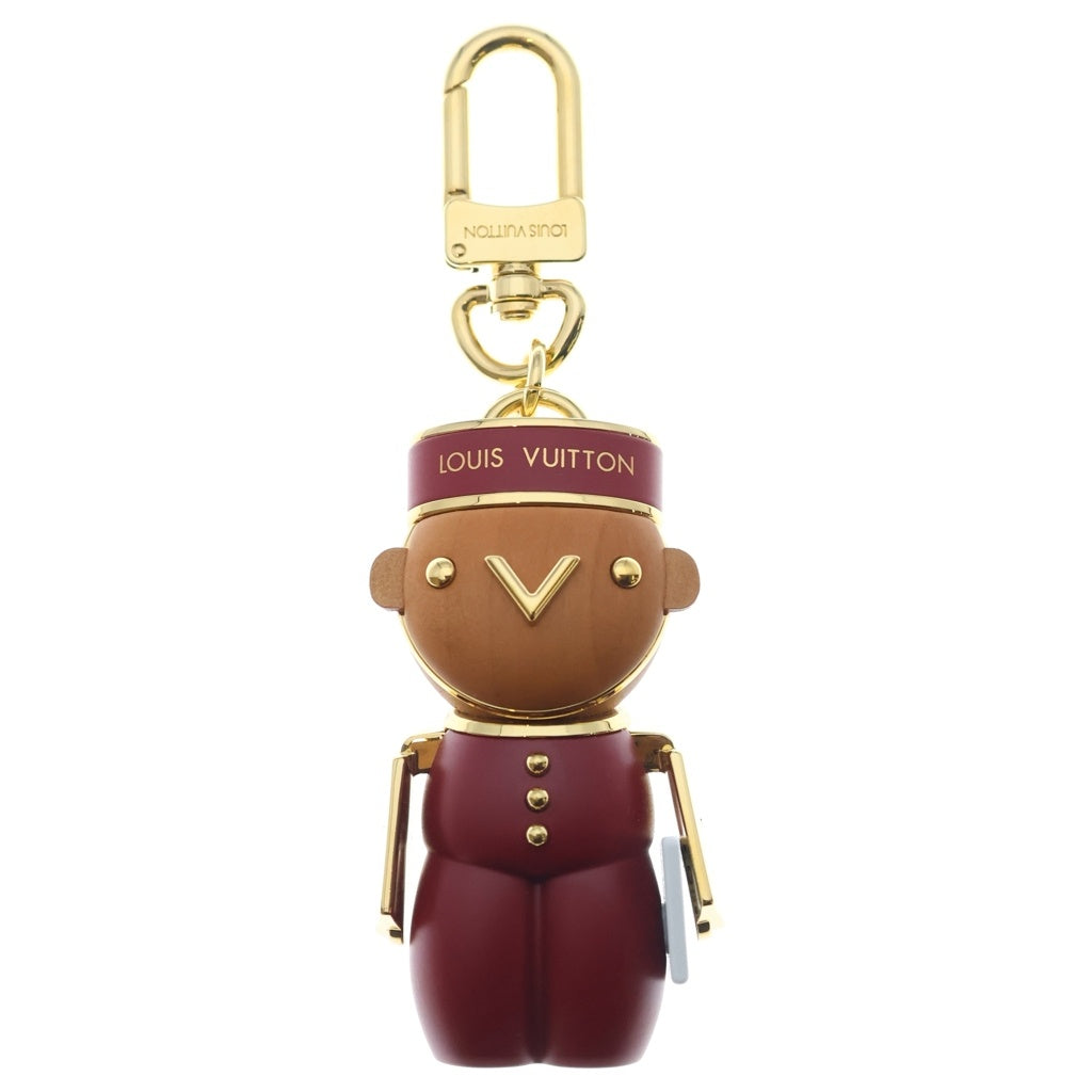LOUIS VUITTON(ルイヴィトン) ビジューサック ガストン キーホルダー レッド/ブラウン M00346 レディース