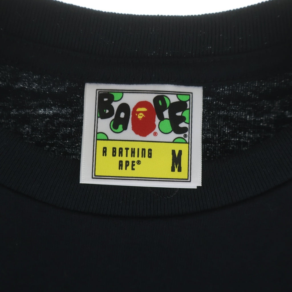 A BATHING APE(アベイシングエイプ) ×AILEN CONVENANT APE HEAD TEE エイリアンコンヴェナント エイプヘッド クルーネック半袖カットソーTシャツ ブラック