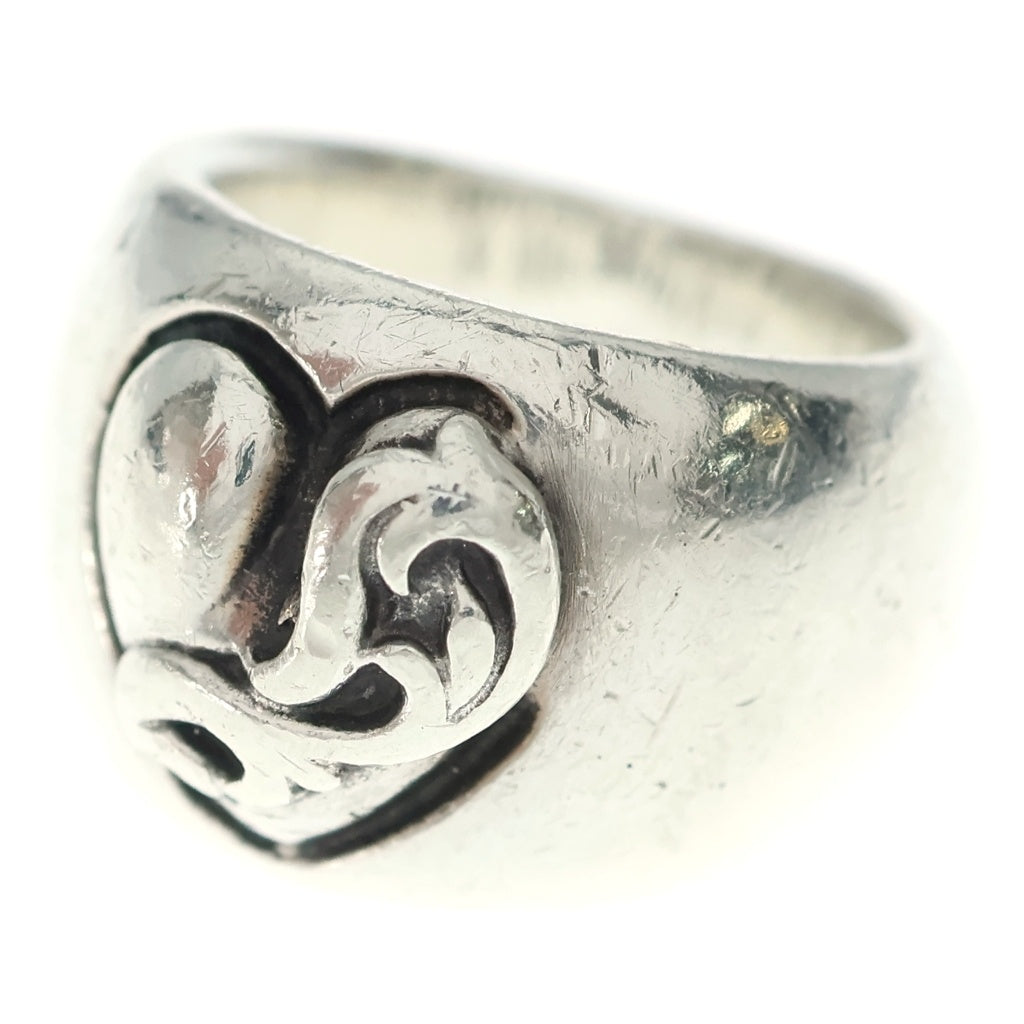 CHROME HEARTS(クロムハーツ) HEART IN BAND ハートインバンドリング シルバー