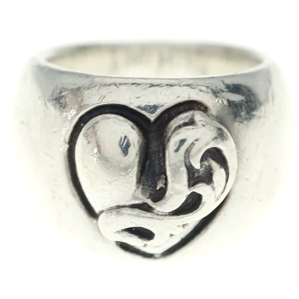 CHROME HEARTS(クロムハーツ) HEART IN BAND ハートインバンドリング シルバー